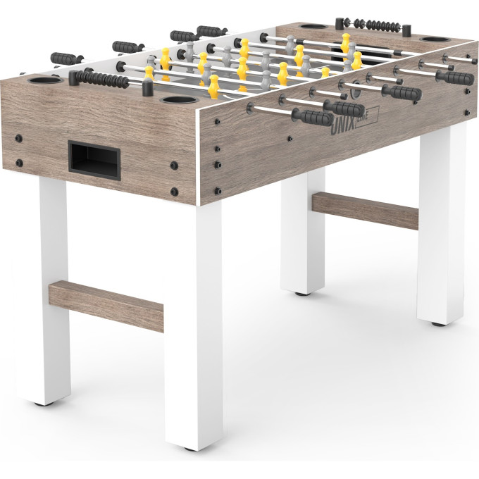 Игровой стол UNIX LINE ФУТБОЛ - КИКЕР (125х61 см) Grey Wood GTS125X61GWD
